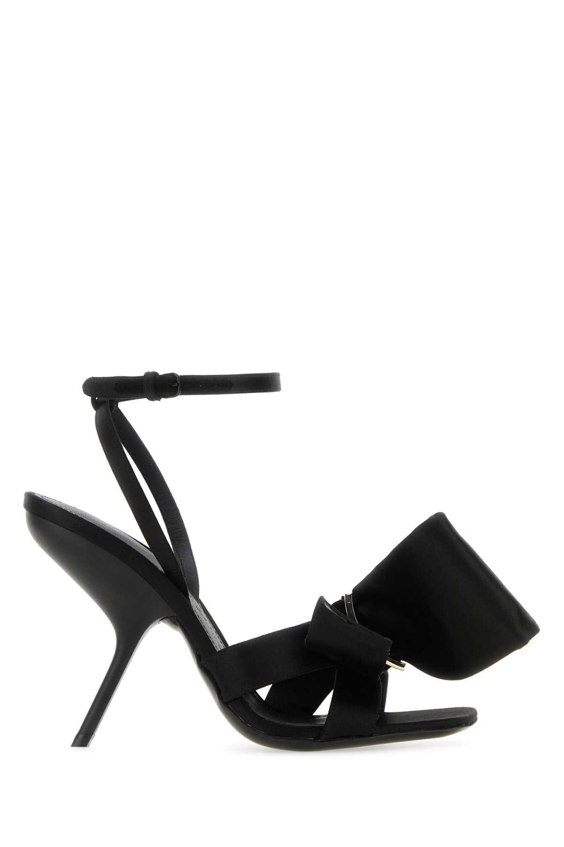 Salvatore Ferragamo Women Black Satin Sandals
