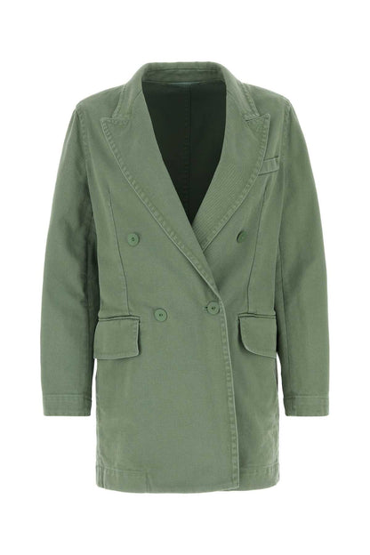 Max Mara Women Sage Green Denim Zenobia Blazerâ by Luosophy