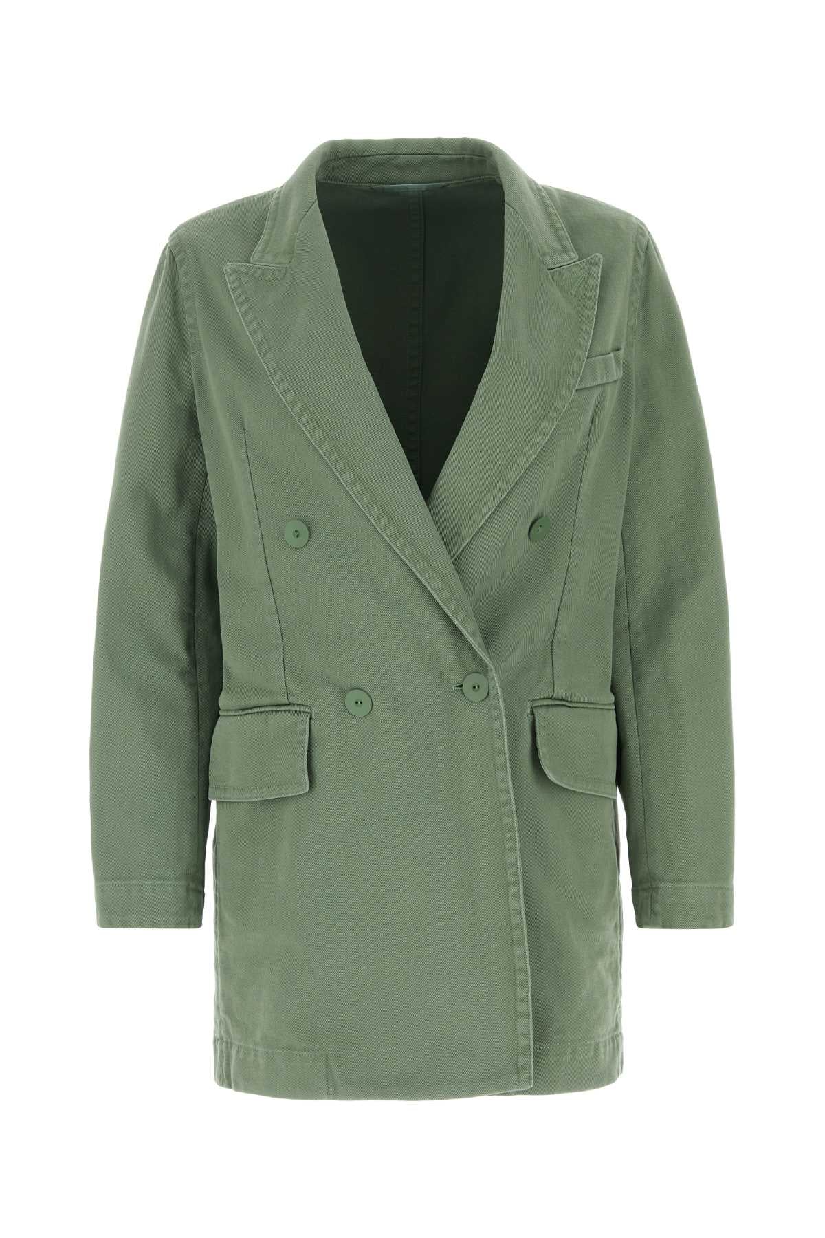 Max Mara Women Sage Green Denim Zenobia Blazerâ by Luosophy