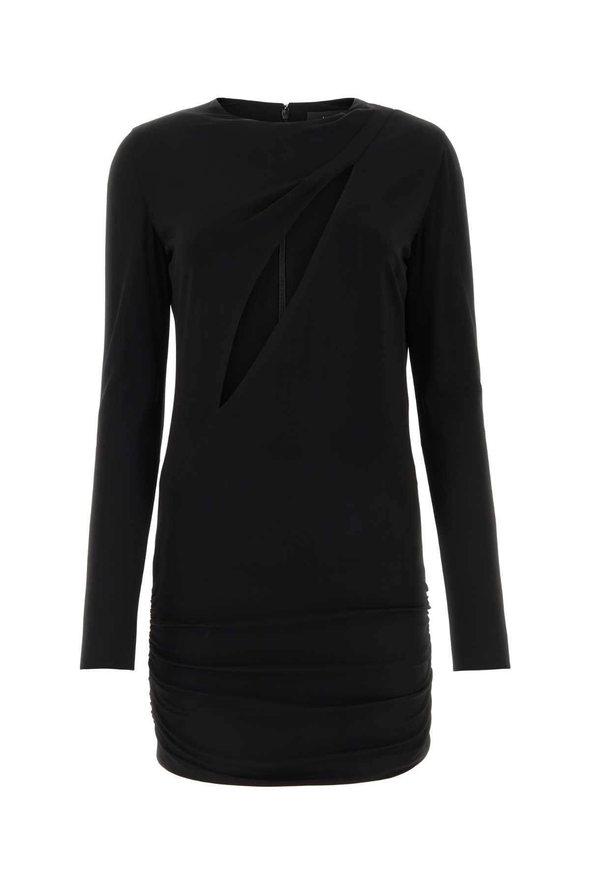 Versace Women Black Stretch Viscose Mini Dress by Luosophy