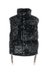 Khrisjoy Men Printed Corduroy Oversize Sleeveless Down Jacket by Luosophy