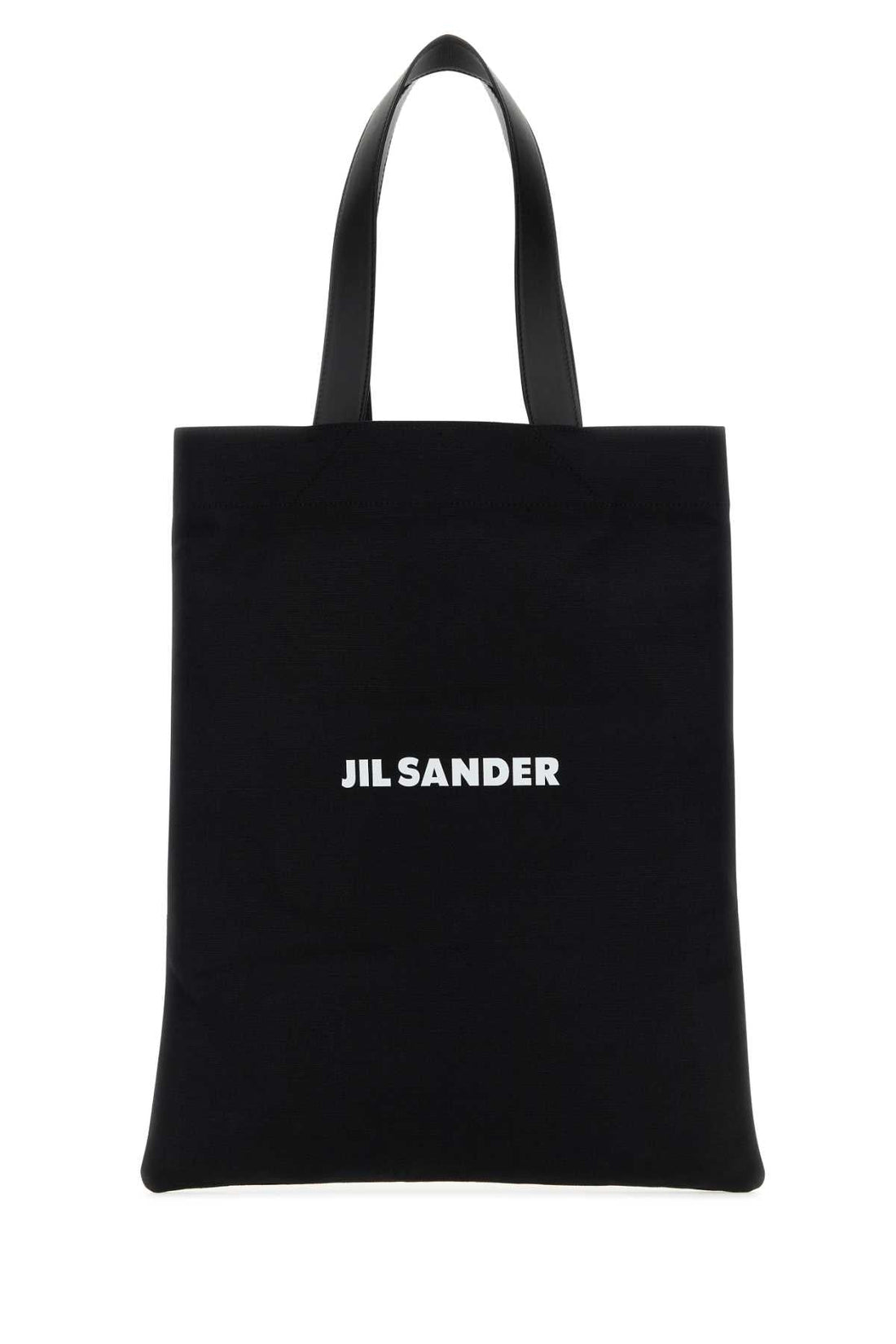 Jil Sander Men Black Canvas Medium Book Shopping Bag by Luosophy