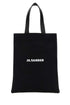 Jil Sander Men Black Canvas Medium Book Shopping Bag by Luosophy