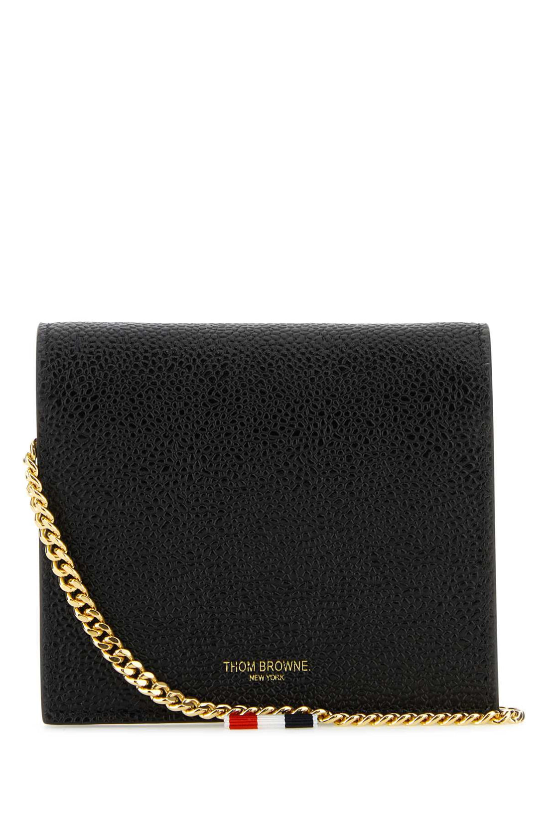 Thom Browne Women Black Leather Card Holder by Luosophy