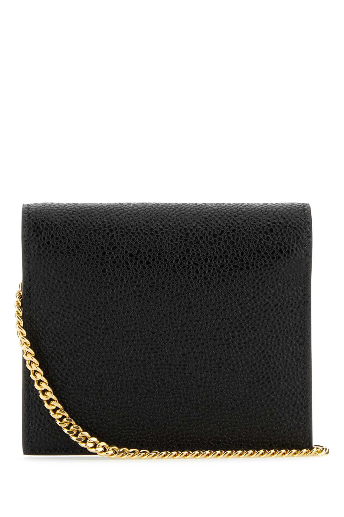 Thom Browne Women Black Leather Card Holder by Luosophy