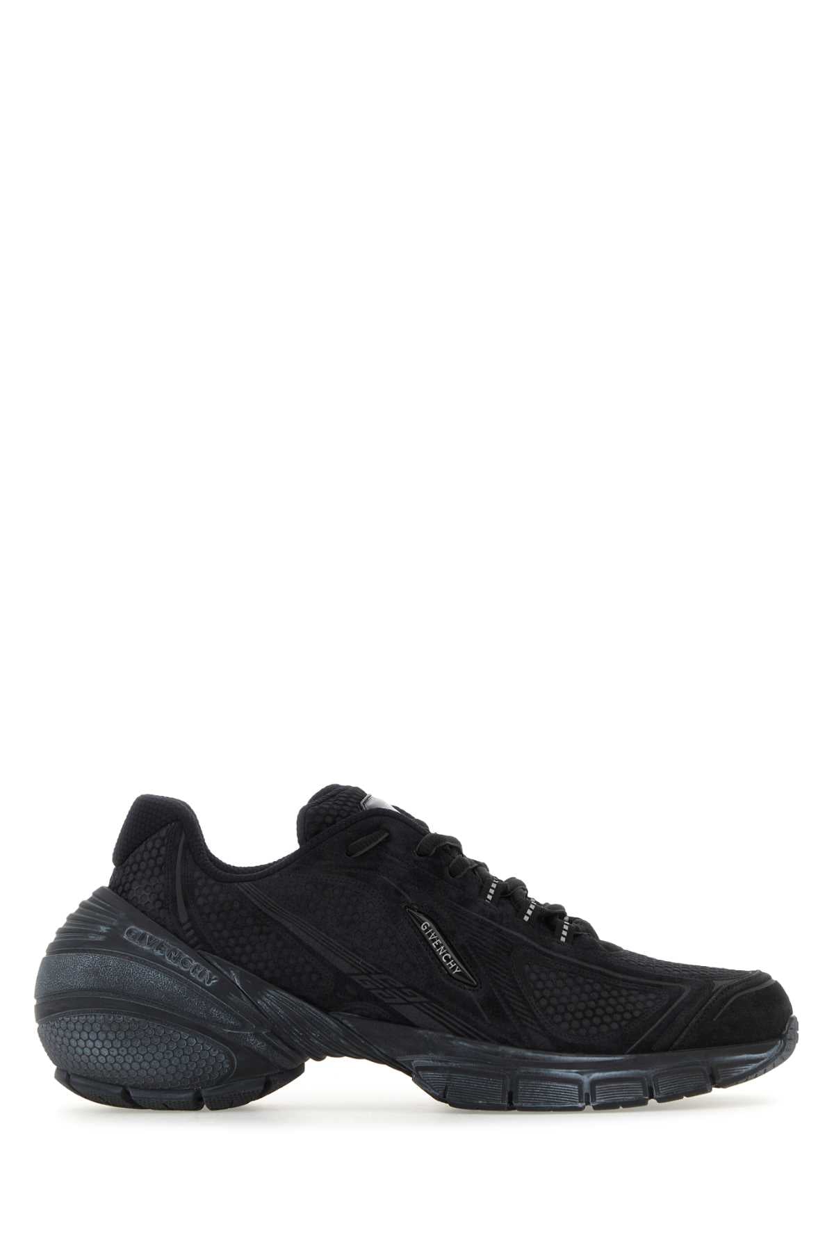 Givenchy Men Black Leather Tk-Mx Runner Sneakers by Luosophy