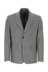 Prada Men Melange Grey Wool Blend Blazer by Luosophy