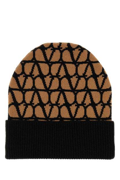 Valentino Garavani Women Printed Cashmere Beanie Hat by Luosophy