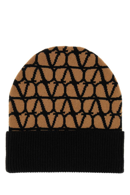 Valentino Garavani Women Printed Cashmere Beanie Hat by Luosophy