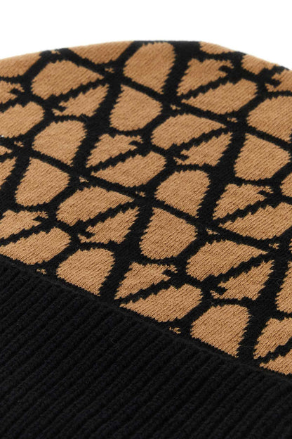 Valentino Garavani Women Printed Cashmere Beanie Hat by Luosophy