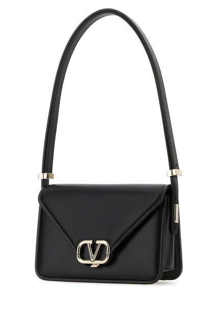 Valentino Garavani Women Black Leather Vlogo Crossbody Bag by Luosophy