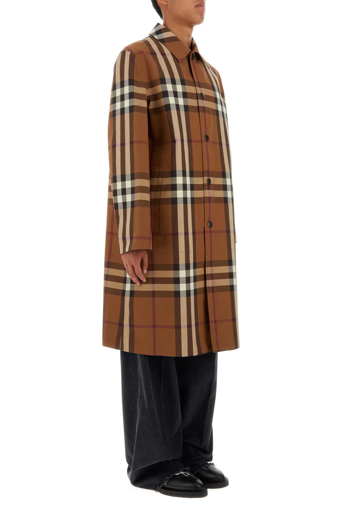 Burberry Men Embroidered Cotton Eversible Overcoat by Luosophy