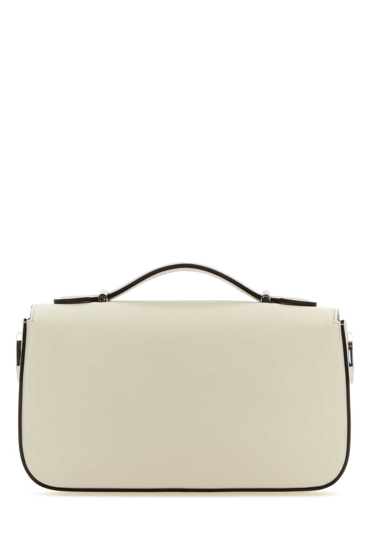 Gucci Women Ivory Leather Mini Petite Gg Handbag by Luosophy
