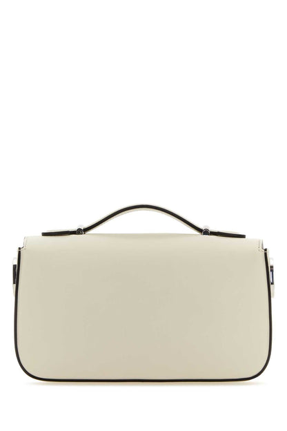 Gucci Women Ivory Leather Mini Petite Gg Handbag by Luosophy