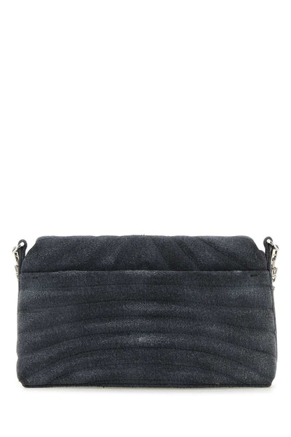 Givenchy Women Black Denim Medium 4G Soft Handbag by Luosophy