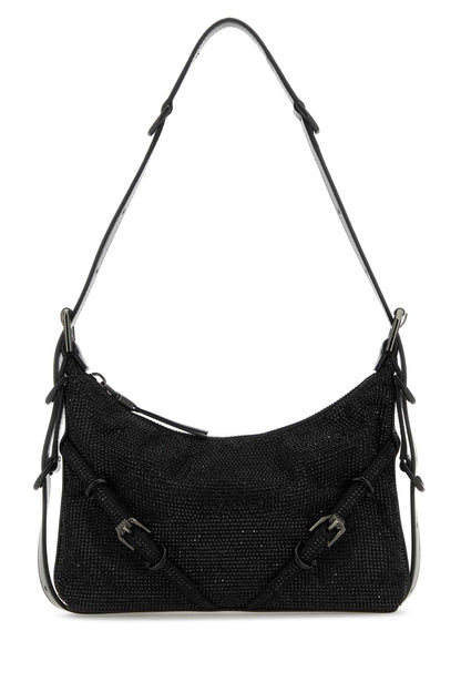 Givenchy Women Black Fabric Mini Voyou Shoulder Bag by Luosophy