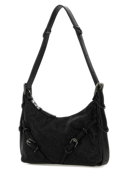 Givenchy Women Black Fabric Mini Voyou Shoulder Bag by Luosophy