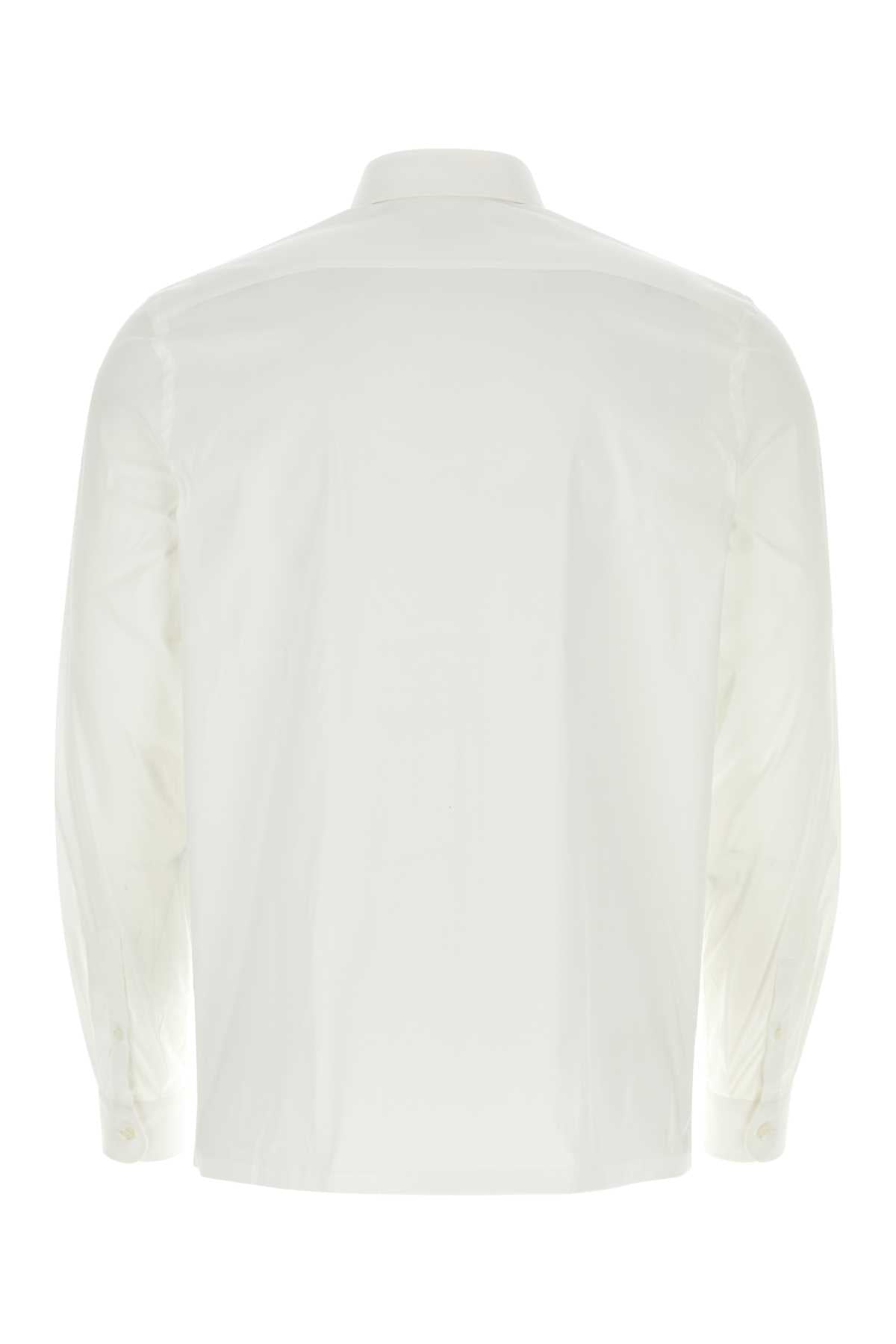 Prada Men White Poplin Shirt by Luosophy