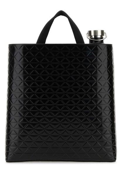 Prada Men Black Leather Shopping Bag by Luosophy