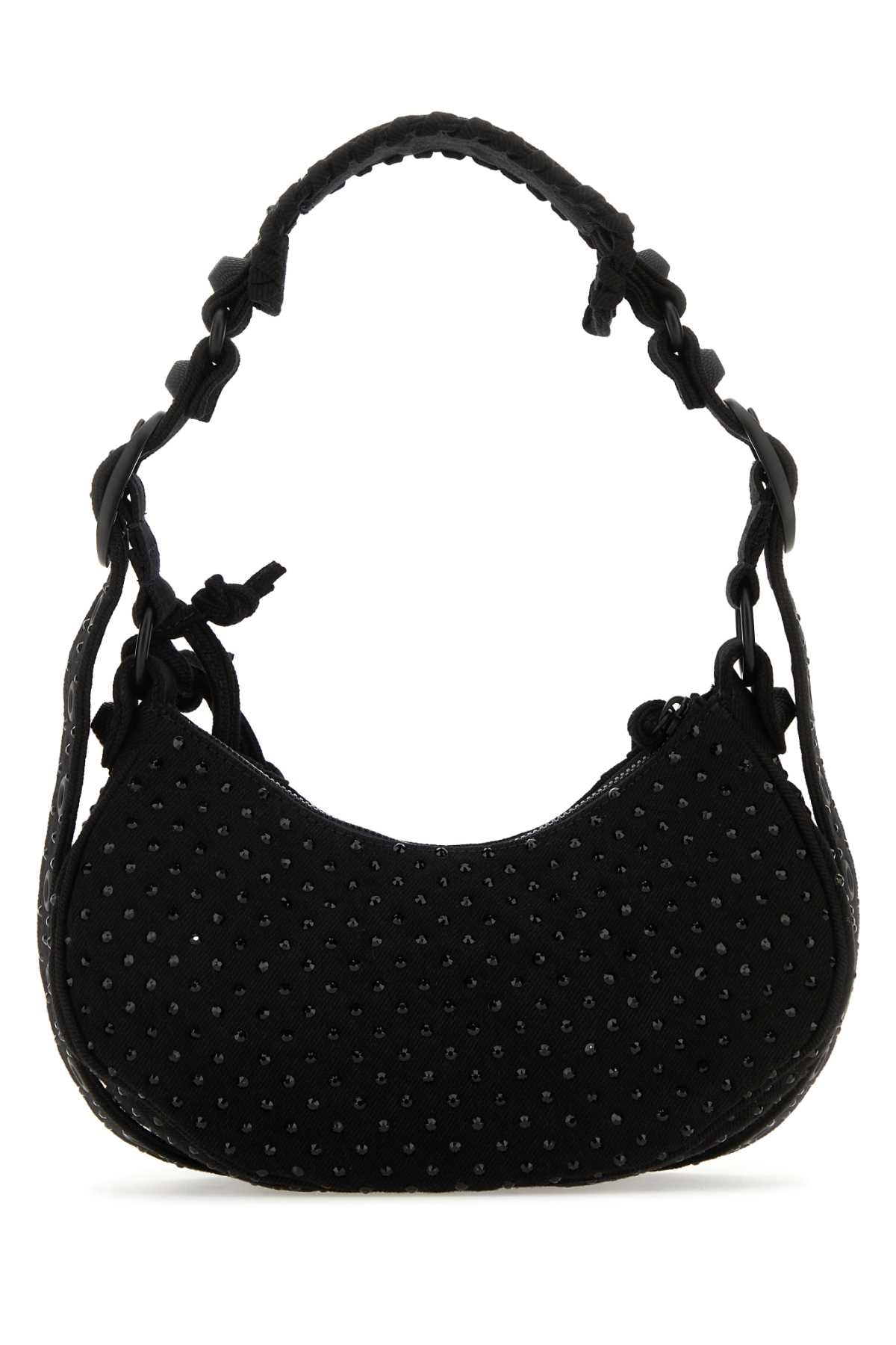 Balenciaga Women Embellished Denim Le Cagole Xs Shoulder Bag by Luosophy