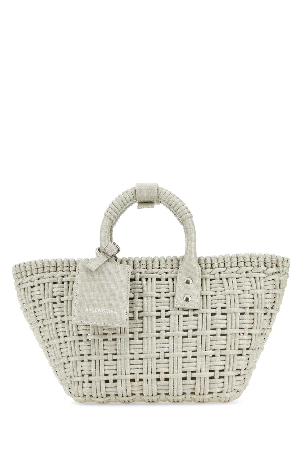 Balenciaga Women Sand Raffia Bistro Xs Handbag by Luosophy