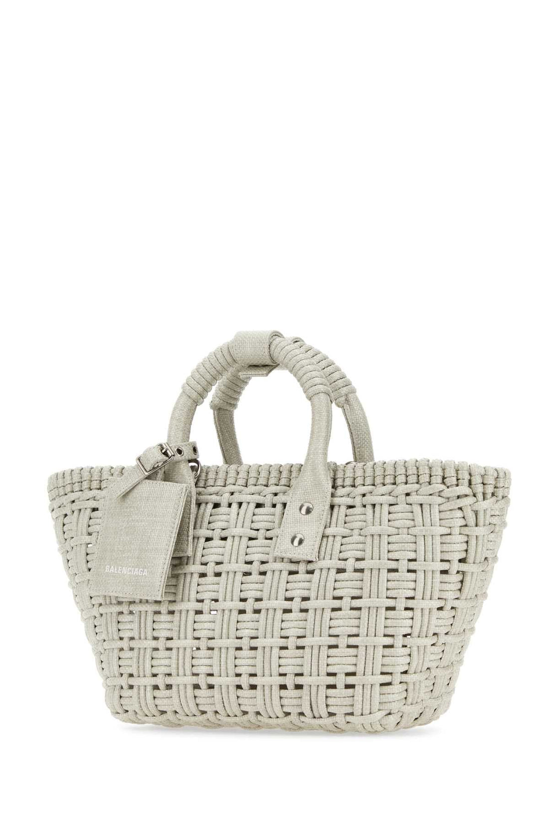 Balenciaga Women Sand Raffia Bistro Xs Handbag by Luosophy