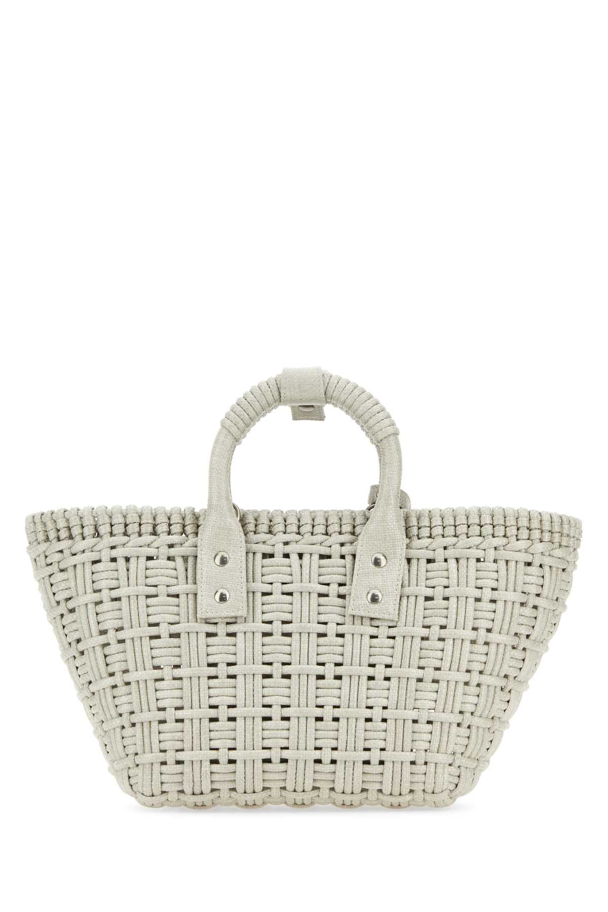Balenciaga Women Sand Raffia Bistro Xs Handbag by Luosophy