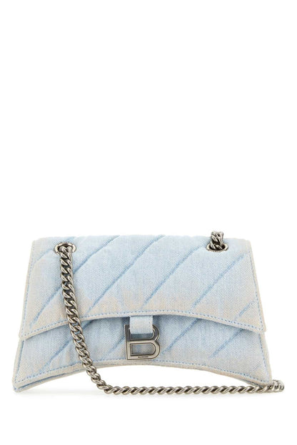 Balenciaga Women Denim Crush S Shoulder Bag by Luosophy