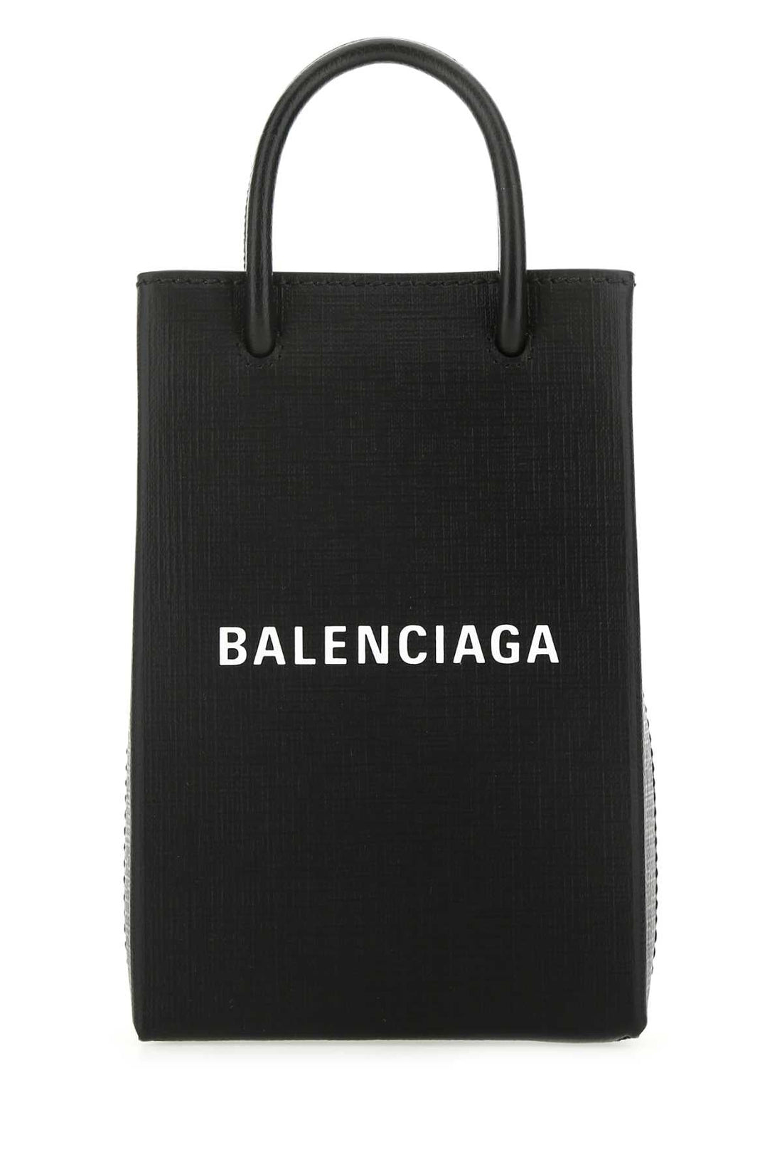 Balenciaga Women Black Leather Phone Case by Luosophy