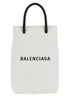 Balenciaga Women White Leather Phone Case by Luosophy
