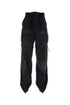 Balenciaga Women Black Cotton Knife Cargo Pantaboots by Luosophy