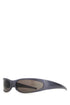 Balenciaga Men Graphite Aluminum Reverse Xpander 2.0 Sunglasses by Luosophy