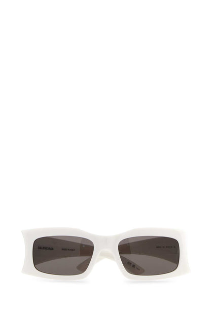 Balenciaga Unisex White Acetate Sunglasses by Luosophy