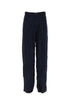 Balenciaga Men Dark Bue Satin 5 Pocket Pant by Luosophy