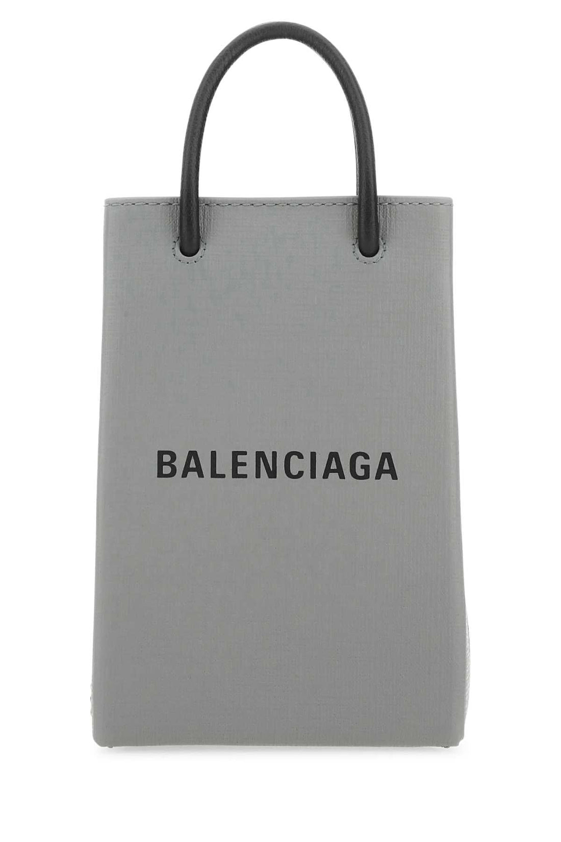 Balenciaga Women Grey Leather Phone Case by Luosophy