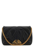Alexander Mcqueen Women Black Leather Seal Shoulder Bag by Luosophy