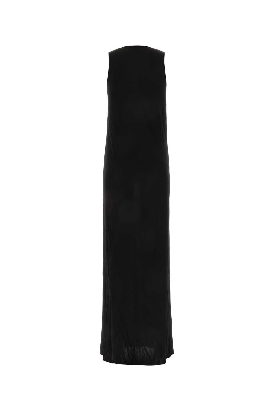 Saint Laurent Women Black Viscose Long Dress by Luosophy