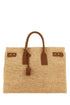 Saint Laurent Women Raffia Medium Sac De Jour Shopping Bag by Luosophy