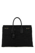 Saint Laurent Women Black Raffia Medium Sac De Jour Shopping Bag by Luosophy