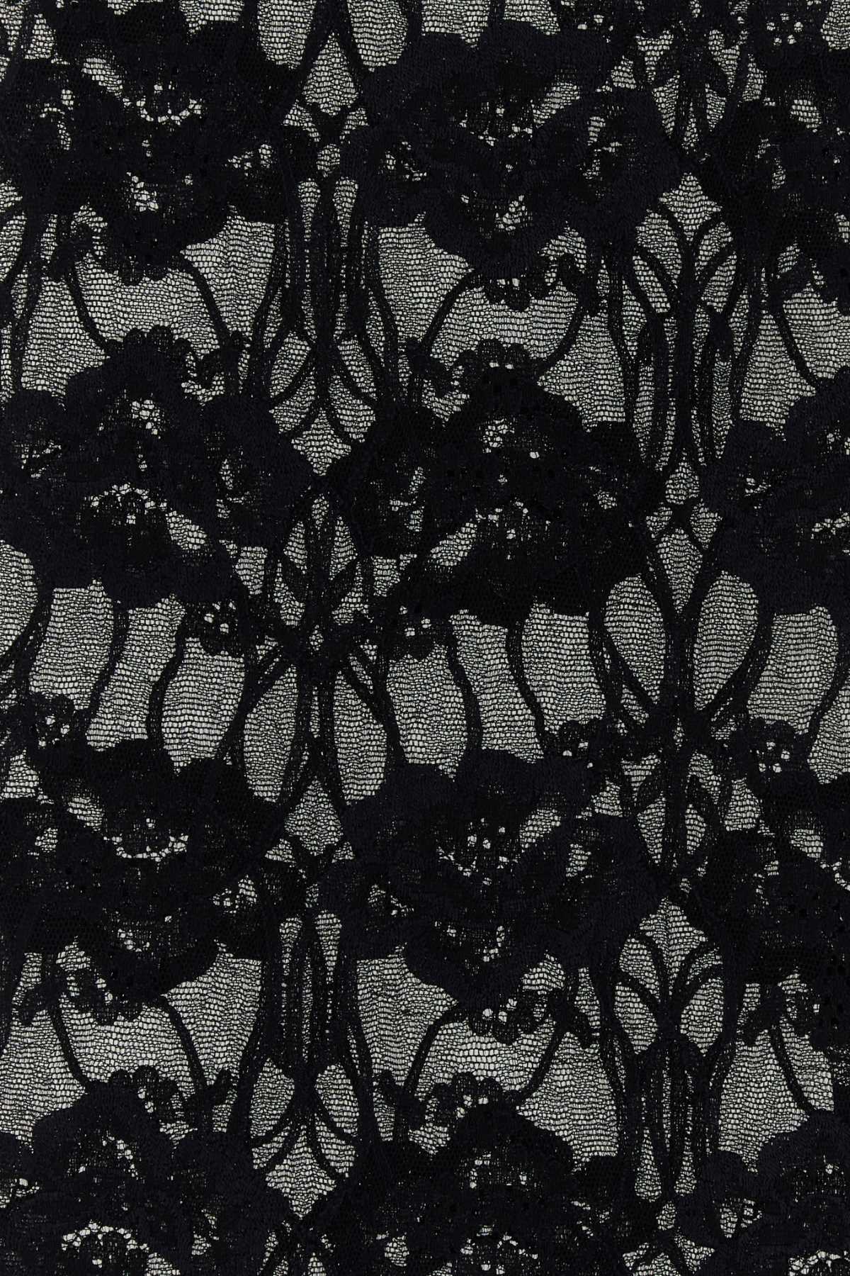 Saint Laurent Women Black Lace Collant by Luosophy