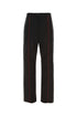 Salvatore Ferragamo Men Black Polyester Blend Pant by Luosophy