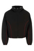 Salvatore Ferragamo Men Black Polyester Blend Jacket by Luosophy