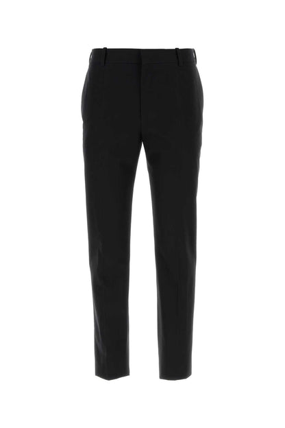 Alexander Mcqueen Men Black Cotton Pant by Luosophy
