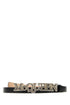 Alexander Mcqueen Men Black Leather Belt by Luosophy