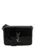 Saint Laurent Men Black Leather Solferino Medium Crossbody Bag by Luosophy
