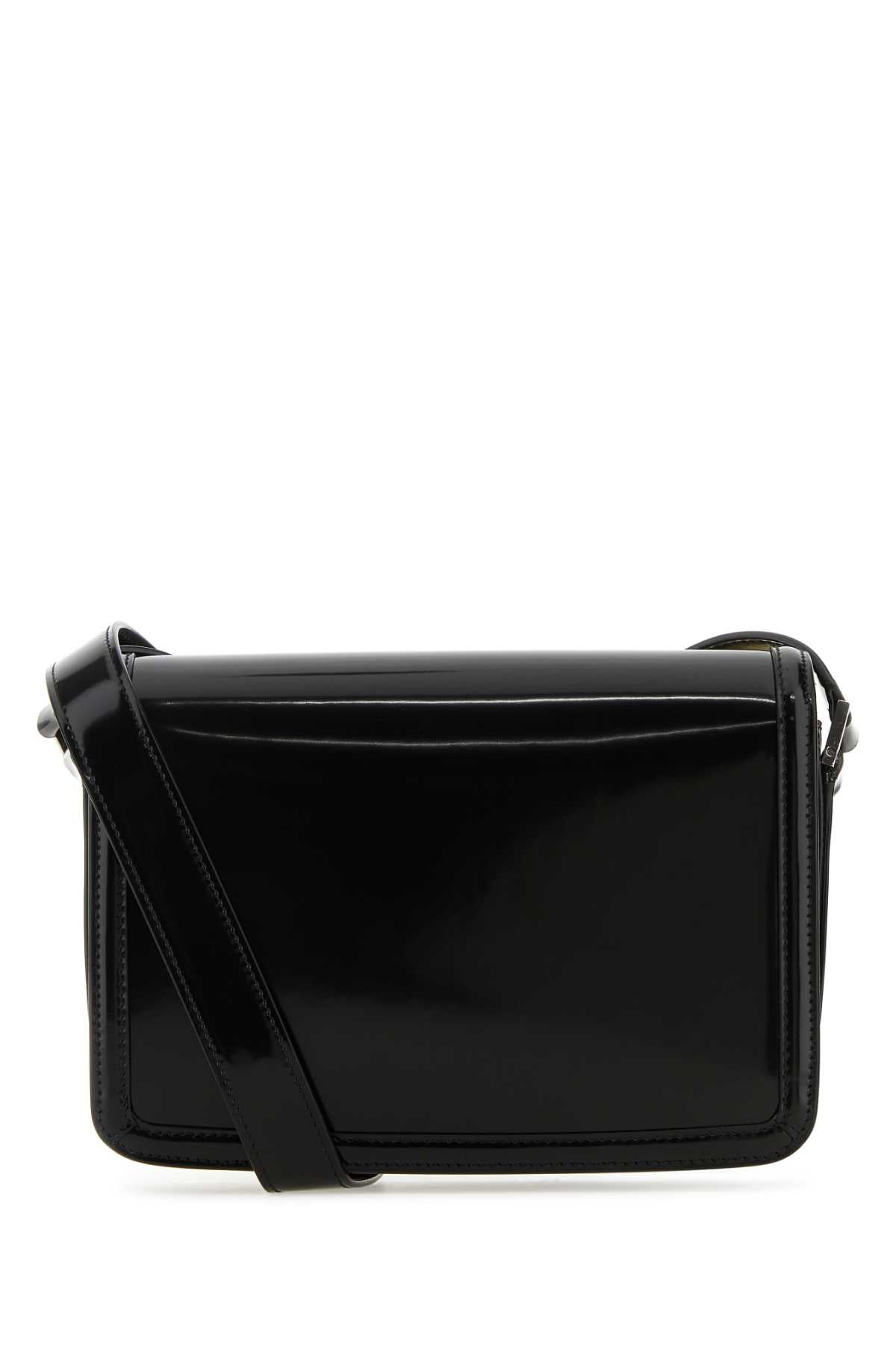 Saint Laurent Men Black Leather Solferino Medium Crossbody Bag by Luosophy