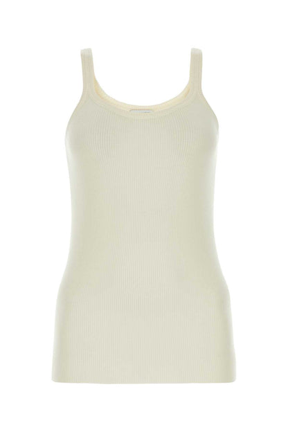 Bottega Veneta Women Ivory Wool Tank Top