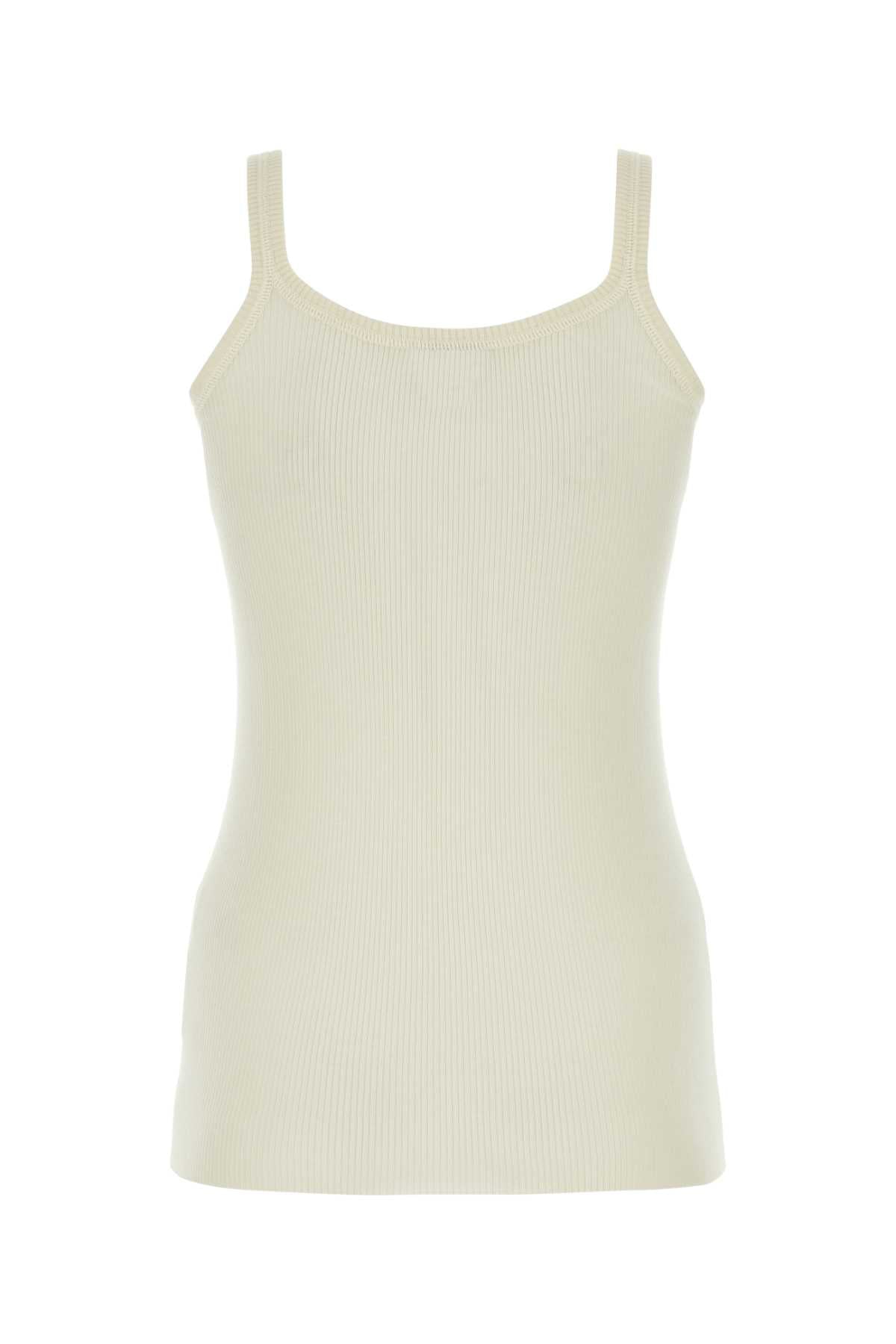Bottega Veneta Women Ivory Wool Tank Top by Luosophy