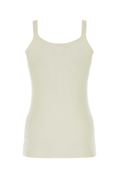 Bottega Veneta Women Ivory Wool Tank Top by Luosophy