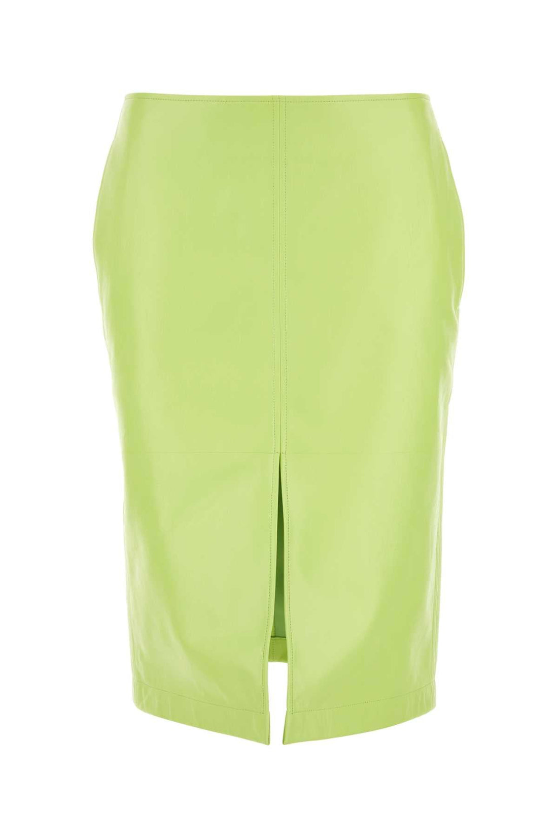 Bottega Veneta Women Fluo Yellow Shearling Skirt by Luosophy